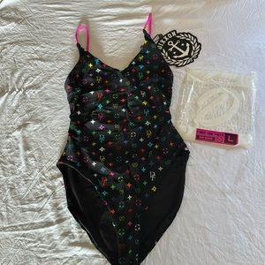 NWT Dixxon Swim Cindi one piece “Bougie Drip”